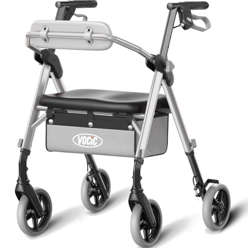 Image of VOCIC Z11 Rollator Walker for Seniors with Seat, 380 LBS