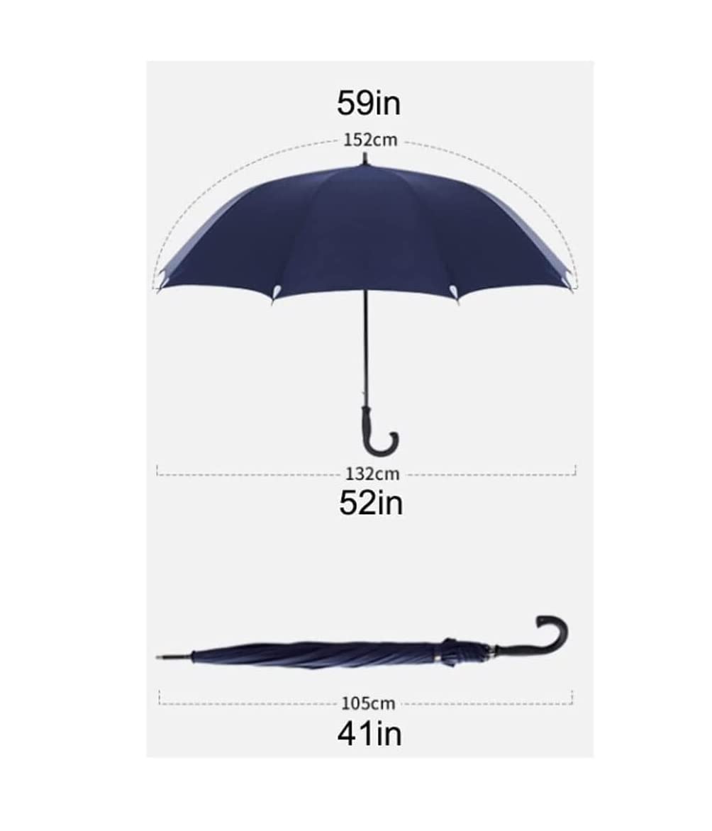 Parasol 59 -calowy parasol golfowy H Haczyk j uchwyt parasolowy wiatrakowy wiatroodporny deszcz Parasole Przeciwdeszczowe