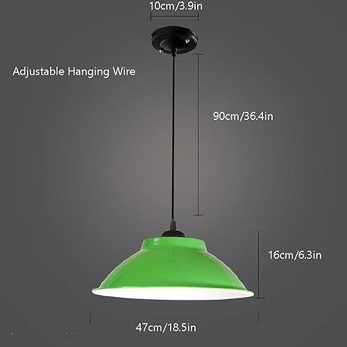 Miniatura 4 de QIVGXBO Lámpara colgante amarilla de estilo simple iluminación colgante en diseño colorido pantalla elegante accesorios industriales modernos para