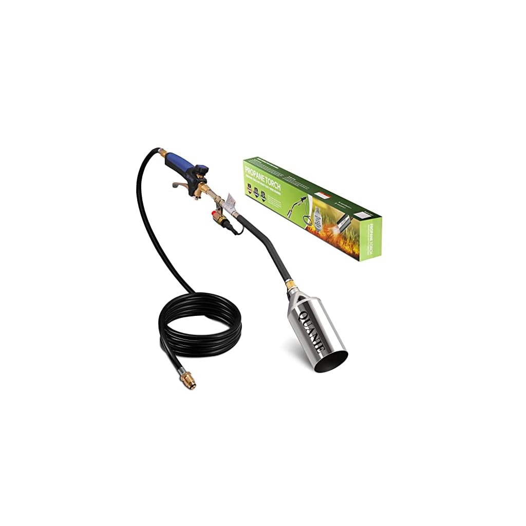 Propane Torch Burner Weed Torch High Output 800,000 BTU with 9.8FT Hose,Heavy Duty Blow Torch