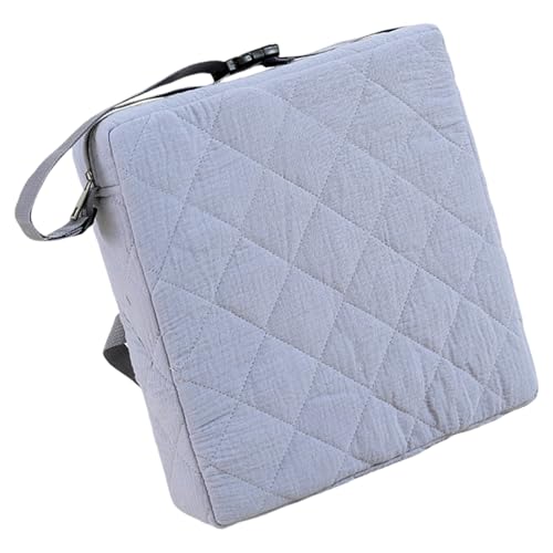 Alfombrilla de comedor para niños pequeños, cómoda almohadilla de aumento de altura de silla portátil de algodón con correa ajustable para viajes y hogar