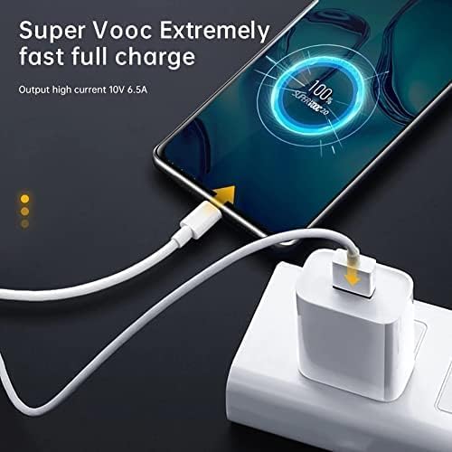 Image of Original SuperVOOC USB-A to Type-C Fast Charging Data Cable Compatible With GT Neo 6 SE,P3 Pro 5G,P2 Pro 5G,14 Pro Plus,13 Pro Plus,13 Pro,13,Narzo 70 Pro (3+3 Month Warranty)(RLME CBL)