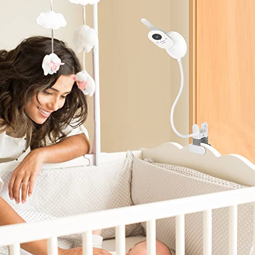 Babyphone Halterung f¨¹r Philips Avent Baby Monitor SCD843/26, SCD833/26, SCD630/26, Geeignet f¨¹r Tisch- und Krippenschienen mit Einer Dicke von weniger als 4,5CM (Clip-St?nder) Cover