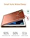 DTTO for iPad 9th/8th/7th Generation 10.2 Inch Case 2021/2020/2019, Premium Leather Business Folio Stand Cover with Apple Pencil Holder - Auto Wake/Sleep and Multiple Viewing Angles, Brown
