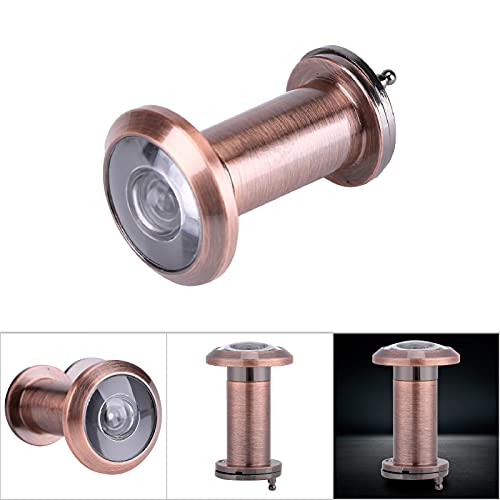 2Pzs Mirilla para puerta, ángulo amplio de 200 grados, 16mm, visor óptico para seguridad del hogar oficina hotel (Oro Rosa) miniatura 4