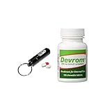 Devrom Internal Deodorant Chewable Tablets (100ct) with Pillbox Keychain Fob Pill Holder Case Bundle