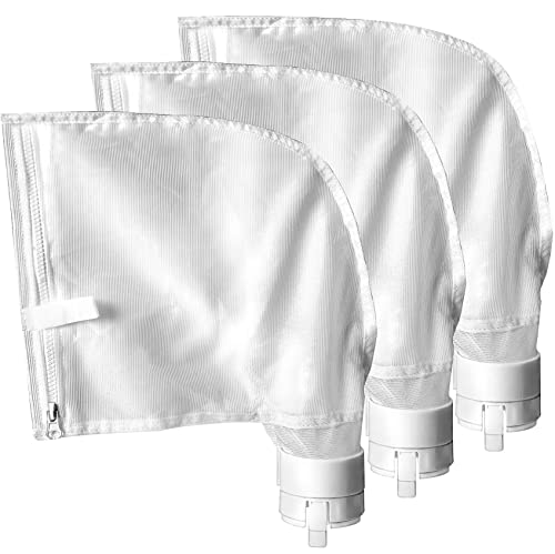 UCEDER 3 Pack Zippered Bag Replacement Fits for Polaris 360 380 Pool Cleaner All Purpose Filter Bag for Polaris Filter Bag