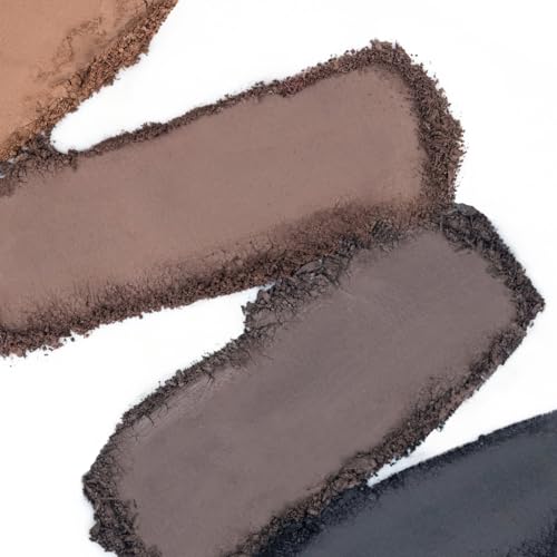 Image of PAC Eyebrow Definer Palette (4 colors) | Comes with 2-in-1 Angled & Spoolie Brush | Fine Buildable Powder Formula | Long Wearing & Blendable Shades | 4G