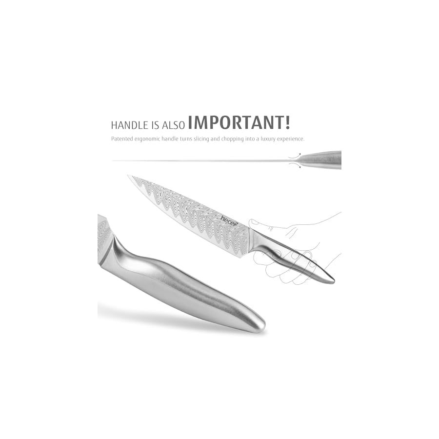 hecef-Kitchen-Knife-Set-with-Patented-Handle-15-Pieces-High-Carbon-Stainless-Steel-Chef-Knives-Set-with-Wooden-Block-Steak-Knives-Scissors-Sharpening-Steel hecef Kitchen Knife Set with Patented Handle, 15 Pieces High Carbon Stainless Steel Chef Knives Set with Wooden Block, Steak Knives, Scissors, Sharpening Steel