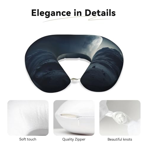 Almohada de cuello de espuma viscoelástica para viaje miniatura 4