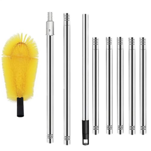 Limpiadores de canalones Desde el Suelo, Manguera de Limpieza de canalones | Cepillo de Limpieza de canalones eficiente - Herramienta de Limpieza Segura de canalones Fácil Mantenimiento para desechos