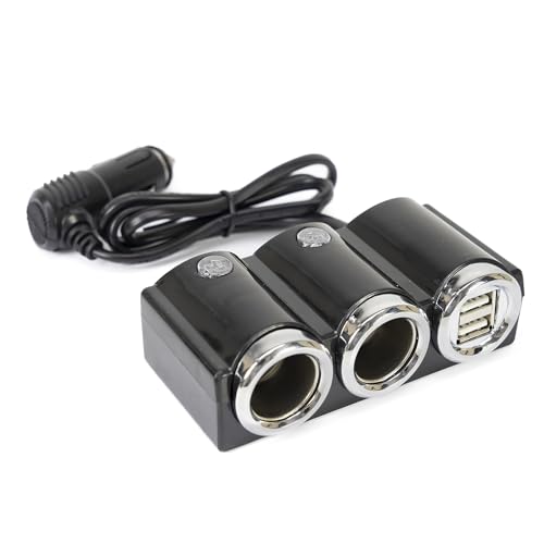 Divisor de mechero de Coche PNI Lighter 20 12V/24V 2 Salidas, 2 x USB, indicador LED