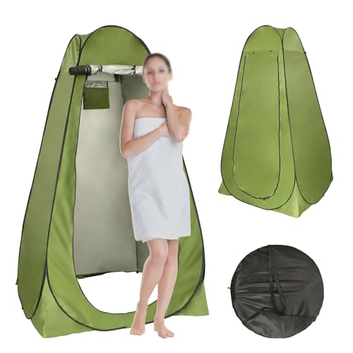 Pop Up Shower Tent Outdoor: Portable Camping Privacy Shower Tent with Carry Bag for Camping Hiking Beach Toilet Shower Bathroom