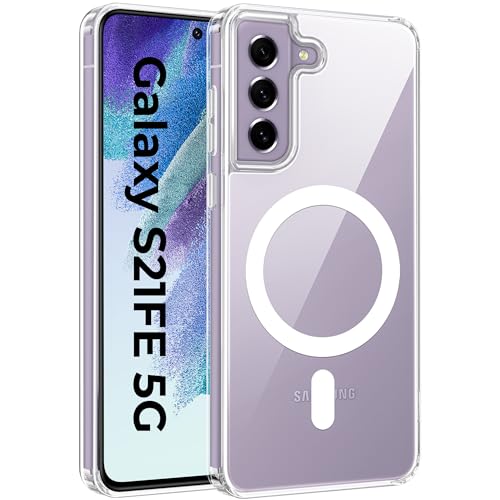 Image of A rtistque Clear Back Cover Case for Samsung Galaxy S21 FE Compatible with Mag-Safe| Acrylic | Case for Samsung Galaxy S21 FE | Shockproof TPU Protective Design - Transparent