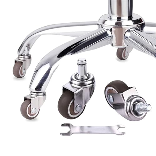 Roulettes pivotantes Dia 50mm caoutchouc souple TPE roulette meubles roue remplacement chaise