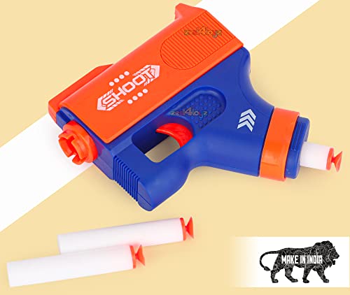 Image of zest 4 toyz Foam Blaster Storm Safe and Long Range Toy Gun for Kids Included 3 Bullets Toy Gun for Kids (Blue)