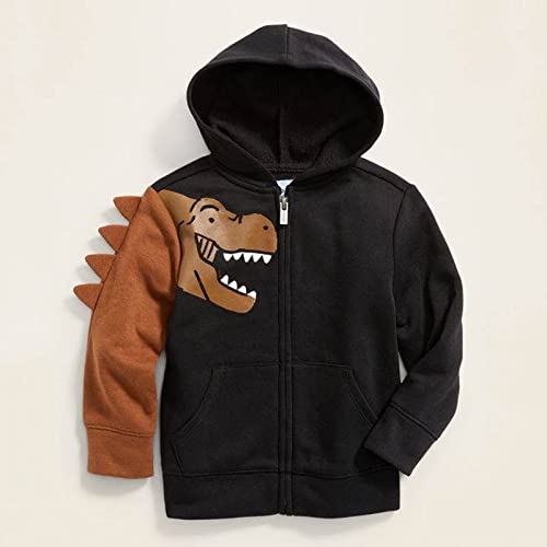 Toddler Girl Boys Jacket Cute Dinosaur Animal Zipper Spring Autumn Hoodies Coat Youth Hooded Sweatshirts2