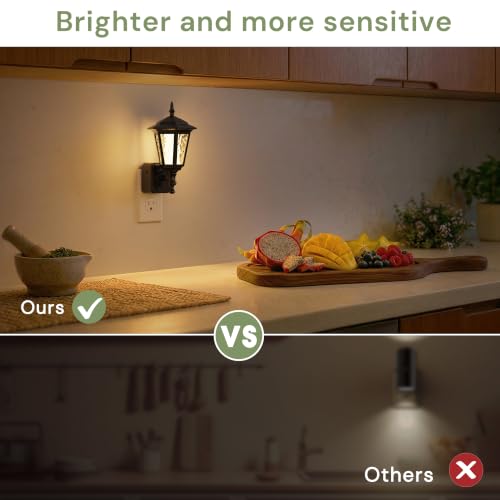 Image of L LOHAS LED Night Lights Plug into Wall,Dimmable Night Light Vintage 3000K | Dusk to Dawn Sensor, Soft White,0-100LM, Rotating Plug in LED Nightlight Industrial Classic Pillar,Farmhouse Bathroom Hallway