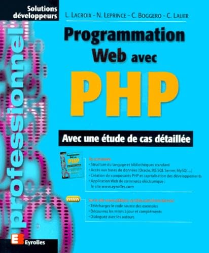 livre Programmation Web avec PHP. Avec une étude de cas détaillée