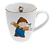 Produktbild p:os 29481 - Mainzelmännchen Anton Tasse für Kinder & Erwachsene, Trinkgefäß aus Porzellan mit ca. 330 ml Fassungsvermögen, für heiße und kalte Getränke