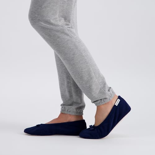 Image of isotoner Women's Diamond Microterry Ballerina Slippers