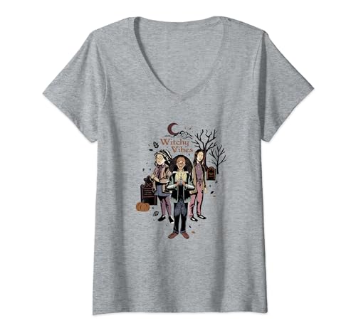 T-shirt Disney Hocus Pocus 2 Col V Vêtement Sorcières Sanderson