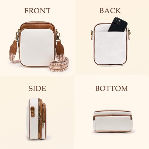 Image of Small Crossbody Bag for Women with Card Slots Vegan Leather Messenger Bag Men Wallet, Cross Body Anti-theft Shoulder Purse
