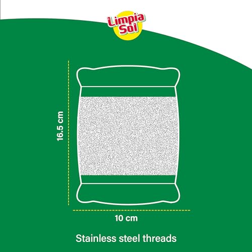 Image of | Pack 12 Steel Mesh Pad | Stainless Steel Wool Scrub - Sponge Apartment Essentials | Cleaning Supplies Sponges Kitchen
