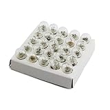 Longdex 25PCS E10 Miniature Screw Base Light Bulbs, 1.5V / 0.3A
