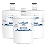 🌀 CAPACIDAD — Disfrute de agua recién filtrada hasta 300 galones o 1.137 litros. Este filtro de agua del refrigerador debe ser reemplazado cada 6 meses, sin embargo puede notar que necesita reemplazarlo antes ya que dependerá de su uso y de la calidad/dureza del agua local