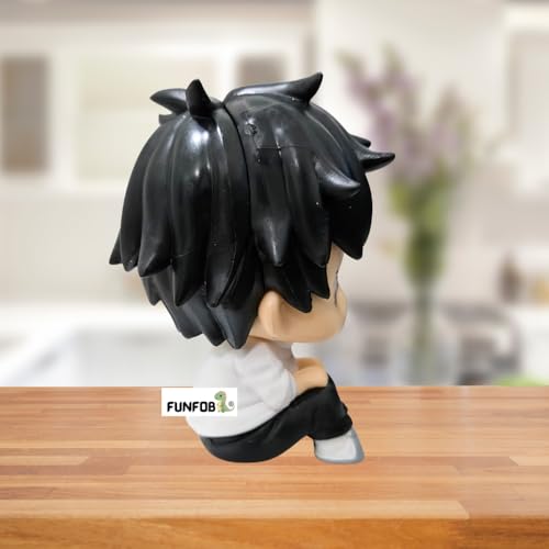 Image of FUNFOB Jujutsu Kaisen Yuta Okkatsu Action Figure Height - 11cm Collectible Anime Figures PVC Multicolour | Yuta Okkatsu Look up