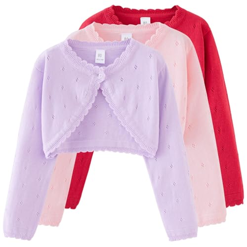 Kids Girls Hollow Knitted Cardigan Sweaters Baby Plain One Button Long Sleeve 𝐒hrug Cute Warm Girl Cute Winter Coat2