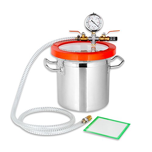Melko 7, 6L Vakuumkammer aus Edelstahl 20CM Entgasungskammer Harzfalle Vacuum Chamber
