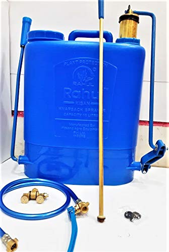 RAHUL KISAN Brass NOZZEL Manual Operated Knapsack Sprayer for Agriculture/Sanitization