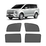 新型 三菱 デリカ D5 メッシュカーテン マグネット式 遮光 換気 サイドバイザー 車用 Delica D5 CV1W~CV5W型 サンシェード 車種専用設計 虫除け 折り畳み式 日除け アクセサリー カスタム パーツ 4枚