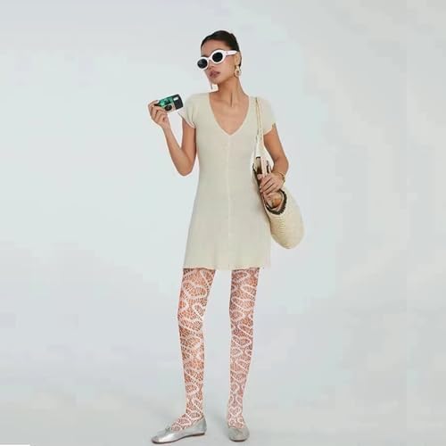 6 Pairs Fishnet Stockings for Women Thigh High Stockings Suspender Pantyhose Garter Belt Lace Tight4