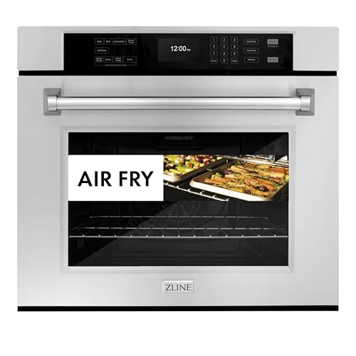 ZLINE 30 in. Professional True Convection Single Wall Oven with Air Fry and Self Clean in Stainless Steel (WAS-30)