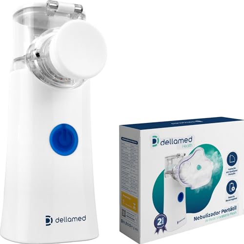 Nebulizador Mesh Inalador Ultrassônico Portátil Usb Bivolt Dellamed