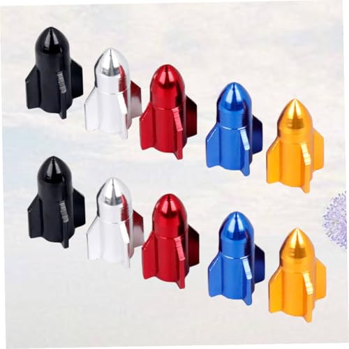 10 piezas tapas de válvula para bicicleta de metal con sellado resistente al polvo y al agua de aleación de aluminio para bicicletas de montaña y de carretera fácil instalación miniatura 4