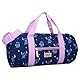 Vadobag Stitch Feeling Right - Sporttasche aus Polyester mit Schultergurt und Griffen - Travel Bag - Abmessungen 45 x 22 x 22 cm - Original Disney Lilo und Stitch, Blau