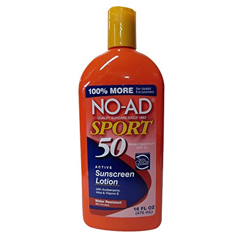No-Ad SPF# 50 Sport Sunblock Lotion 16 oz. (Case of 6)