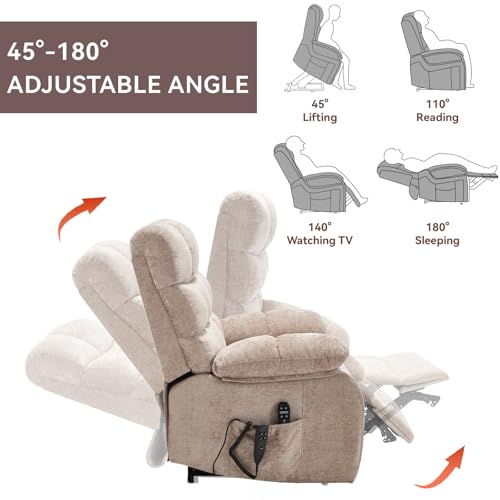 Sillón Plegable Chenille Beige miniatura 5