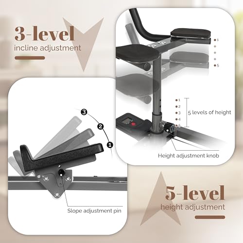 Image of EVERYMATE Exercise Crawler Machine, Spine Twist and Stretch Trainer, Full Body Cardio Machine, Builds Core Strength, Home Gym Equipment with Adjustable Hand Grips & Knee Support