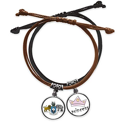 Bracelet Swaziland emblème national anti-allergie réglable