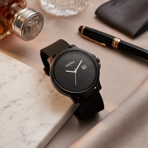 Matrix Dark Edition Black Dial Silicone Strap Watch - Image 4