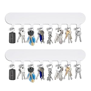 GENHH 2 Stück Schlüsselbrett YaoShiGuaGo BaiSe