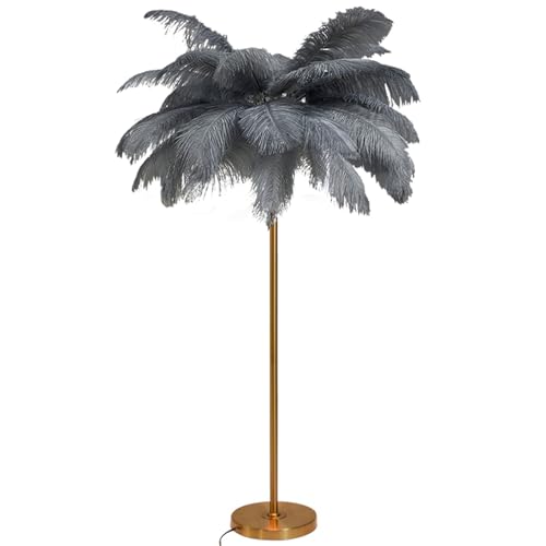 Lámpara de pie nórdica de plumas para eliminar sombras y decorar salas oscuras