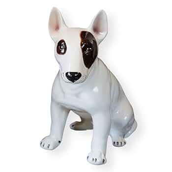 Amazon.co.jp: 犬 置物 ブルテリア 陶器製 陶犬 輸入雑貨