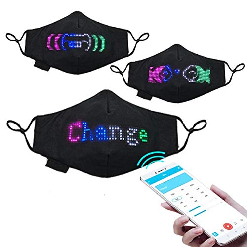 PIXIADORE LED Rave Mask with App Control