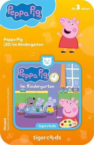 tigermedia TIG4527 tigercard-Radio Play for The tigerbox Touch, (20), Multicoloured, Im Kindergarten (Peppa Pig)